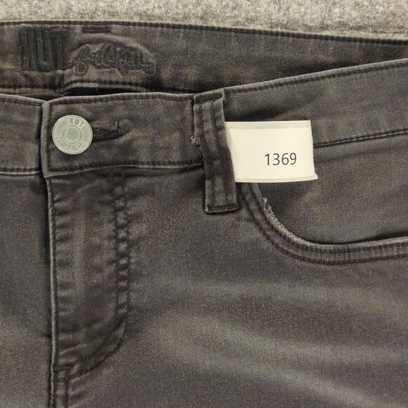 Kut from the Kloth Jeans Womens 12 Black Stretch Skinny Denim KP6014MA1 Mid Rise - Picture 13 of 13